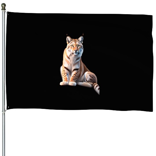 Majestic Cheetah Portrait Design House Flags