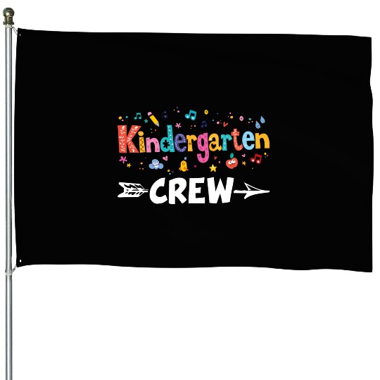 Kindergarten Crew Teacher Team Kinder squad House Flags