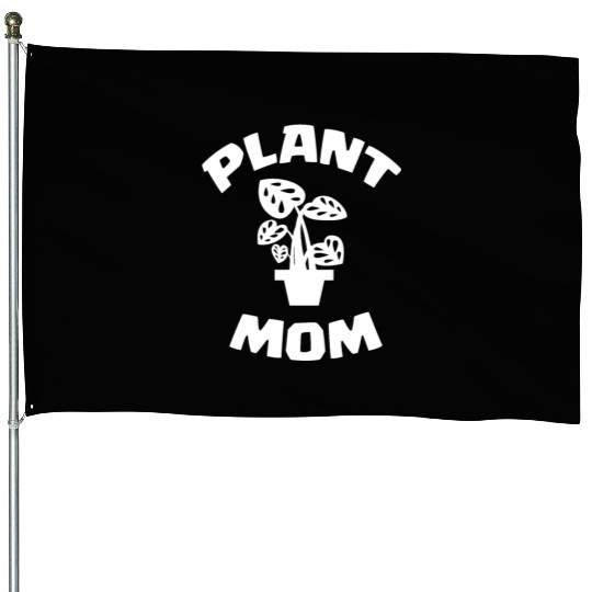 Plant Mom House Flags