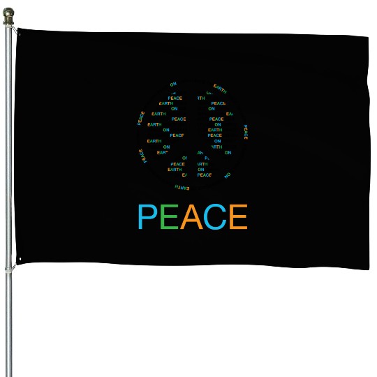 Peace On Earth House Flags