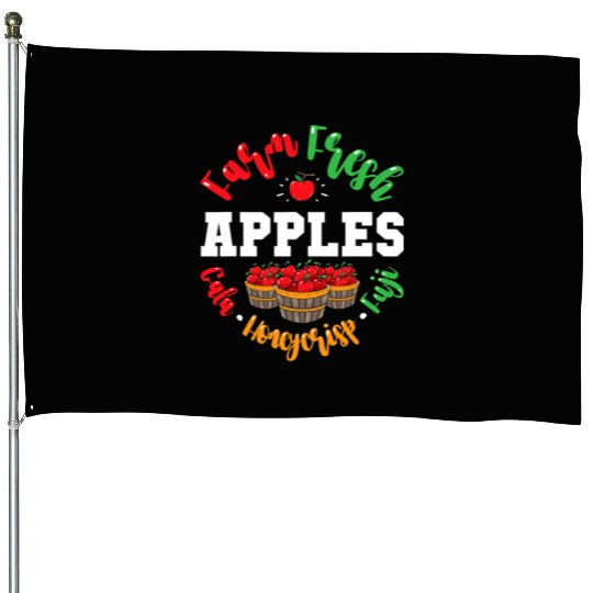 Apple Picking Farmer Fall For Toddlers Kids Women House Flags