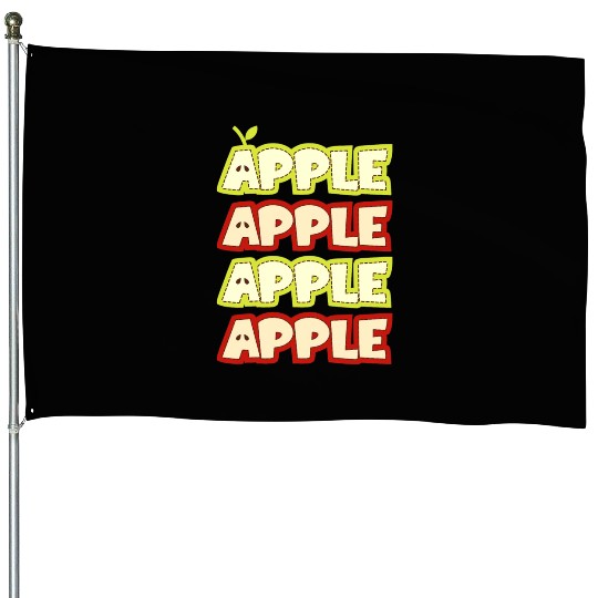 Apple Repeat Apple Picking Farmer House Flags