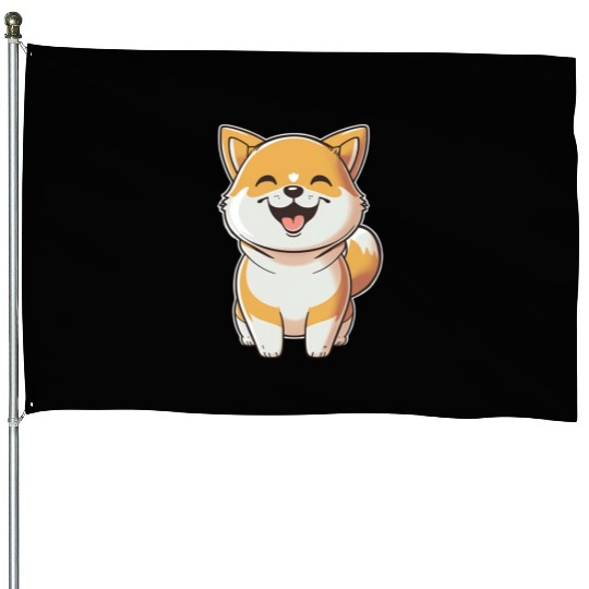 Shiba Inu House Flags
