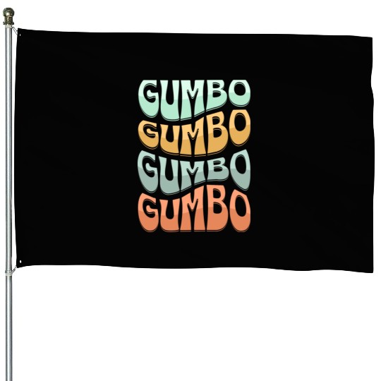 Gumbo Cajun Food Soup Lover House Flags