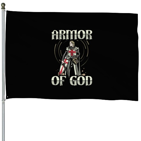 Armor of God Templar Knight Christian Faith Jesus House Flags