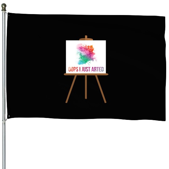 Funny Gift For An Artist Or An Art Teacher House Flags