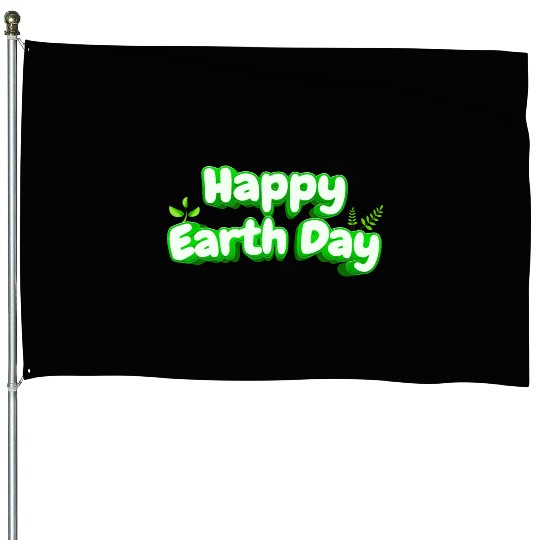 Happy Earth Day design . House Flags