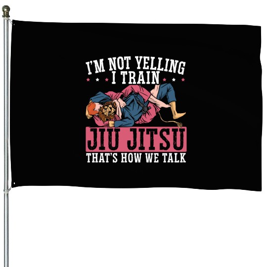 Jiu Jitsu BJJ Martial Arts MMA Combat Fighting House Flags