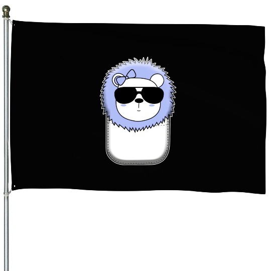 Cute Lion In The Pocket Pocket Kittens Cats Cat House Flags