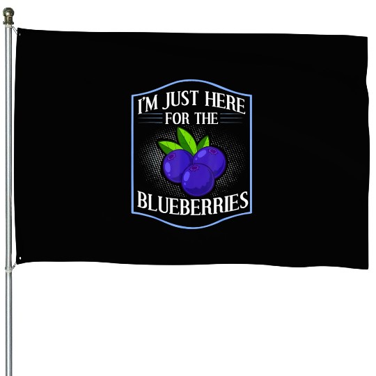 Blueberry Plant Blueberries Farmer Bush Tree House Flags