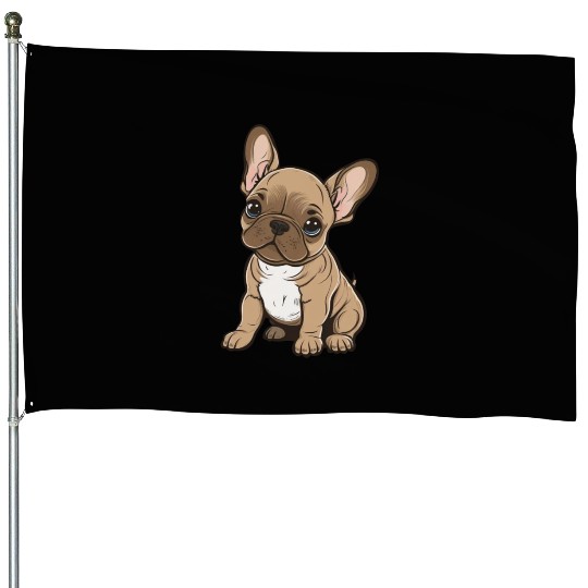 French Bulldog House Flags