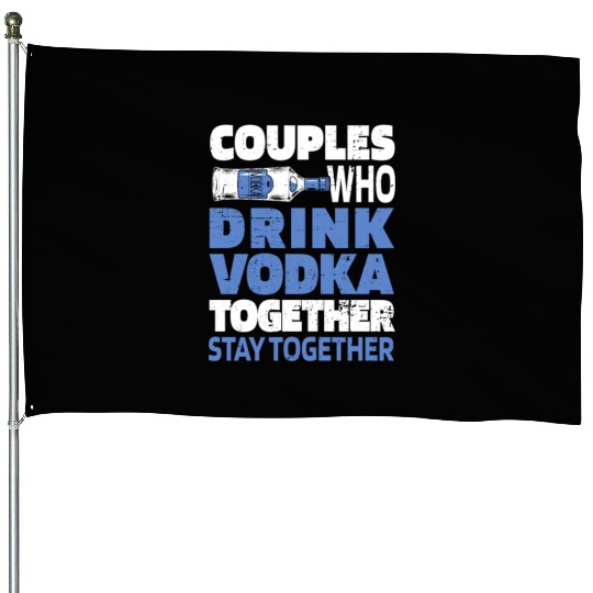 Vodka Couple House Flags