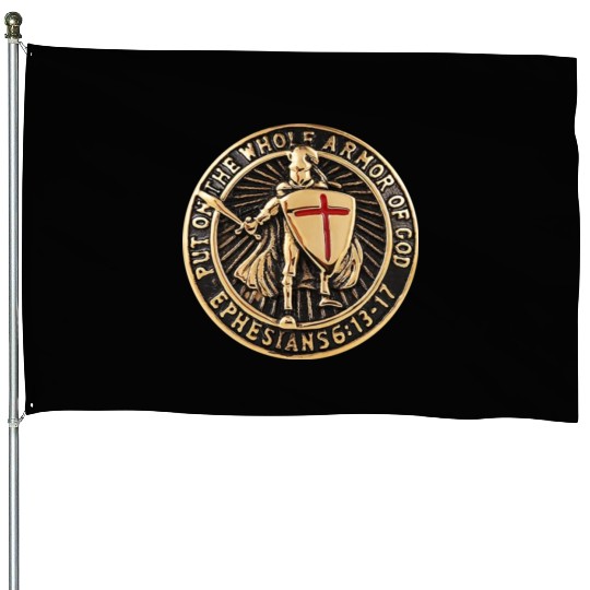Armor Of God Christian Knight House Flags