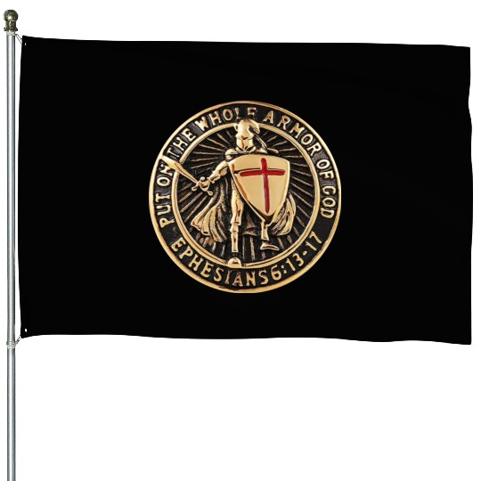Armor Of God Christian Knight House Flags