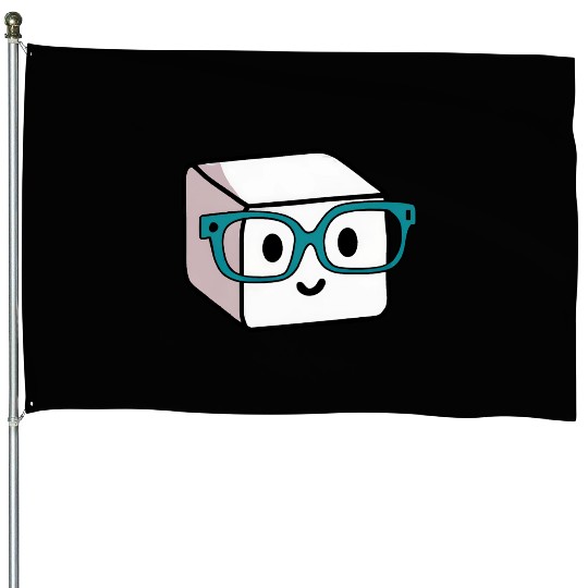 Sugar Sugar Cube Nerd Glasses House Flags