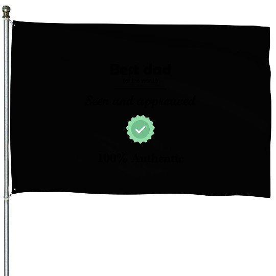 Best dad of the world. Father's day present. House Flags