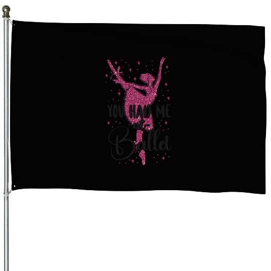 Ballet Dancer Dance Girl Ballerina House Flags