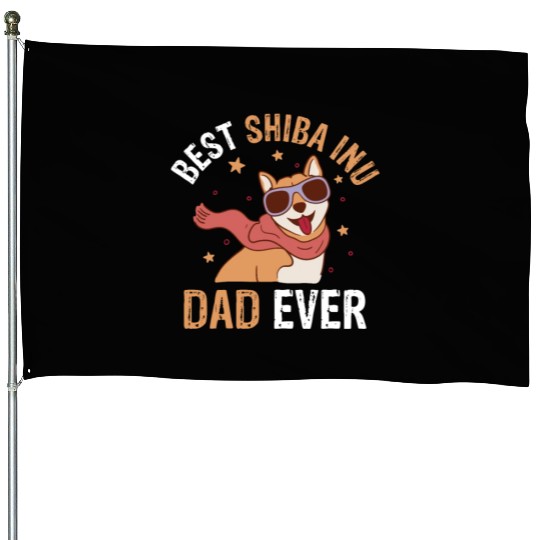 Shiba Inu Dog Lover Puppy Breeder Pet Dog Owner House Flags