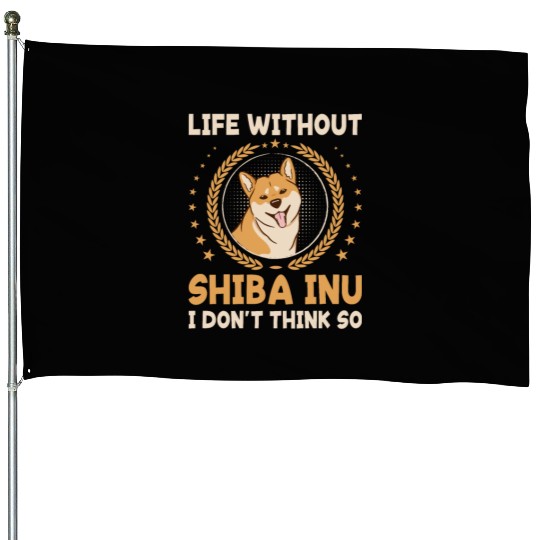Shiba Inu Dog Lover Puppy Breeder Pet Dog Owner House Flags