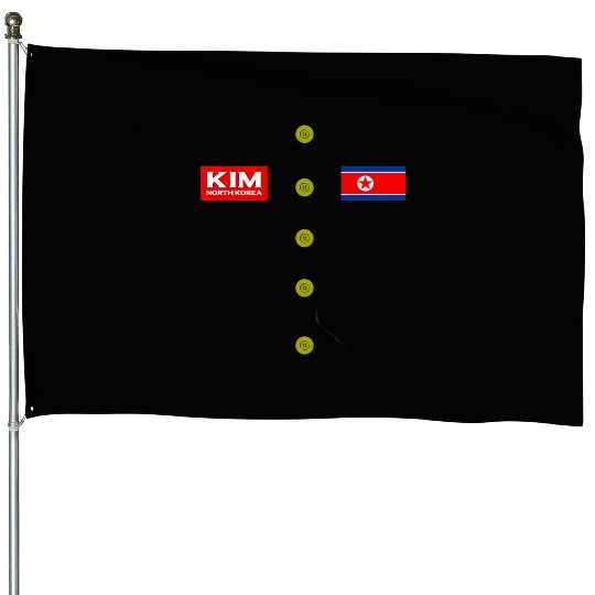 Kim Jong Un Halloween House Flags