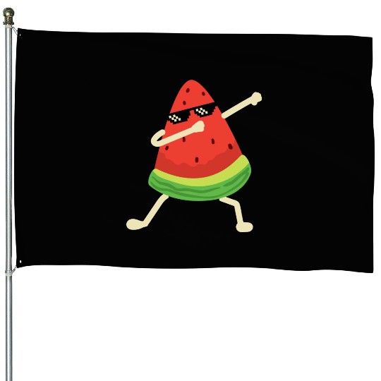 Dabbing Watermelon Melon summer Fruit Lover House Flags