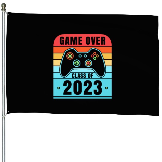 Game Over Class of 2023 Video Games 2023 Gamer House Flags