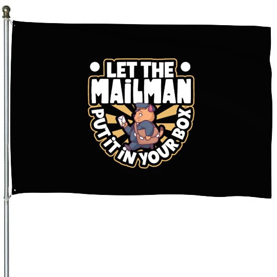 Postal Worker Mail Lady Mail Carrier Postal House Flags