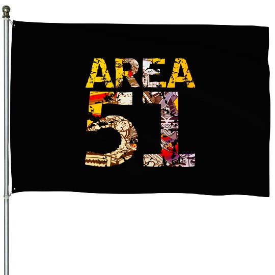 Area 51 UFO Design House Flags