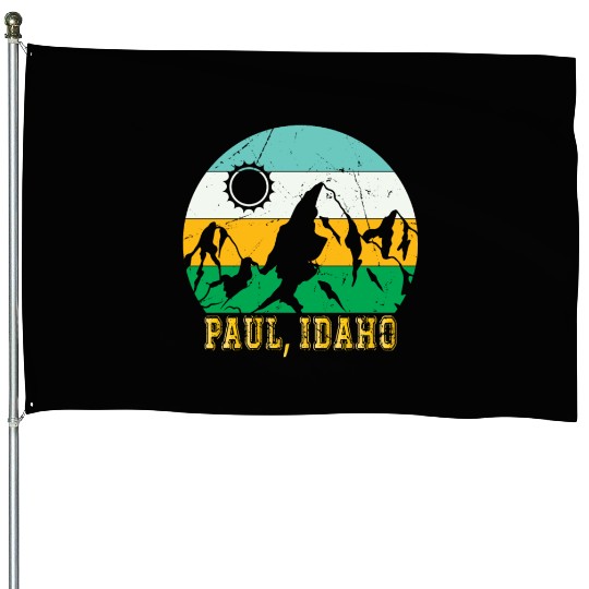 Idaho Mountain Hiking Souvenir Paul Mountain Trip House Flags