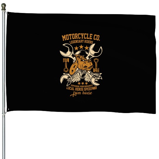 Local heroes speedway funny House Flags