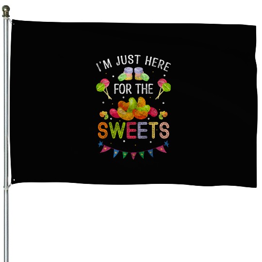 Chocolate Sugar Snacking Lollipop House Flags