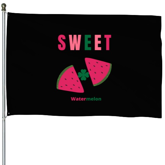 sweet watermelon House Flags
