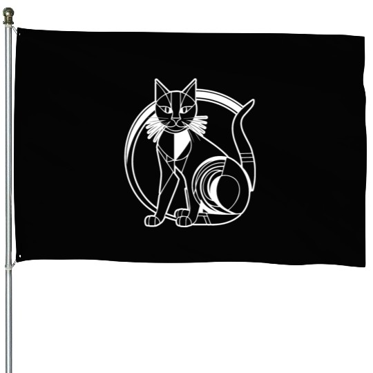 Cat Kitten Feline Meow House Flags