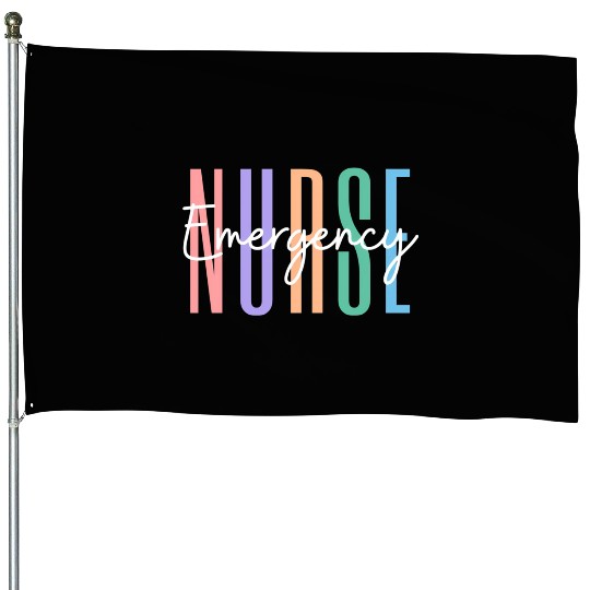 Er Nurse Emergency Room Nurse Registered Nurse House Flags