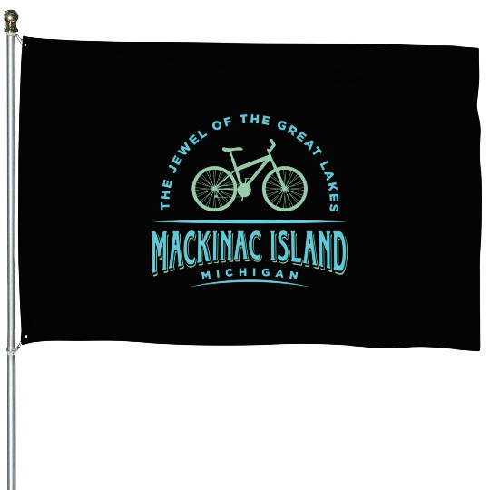 Mackinac Island House Flags