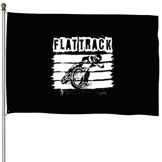 Flat Track Motorcycle Dirt Track Speedway House Flags
