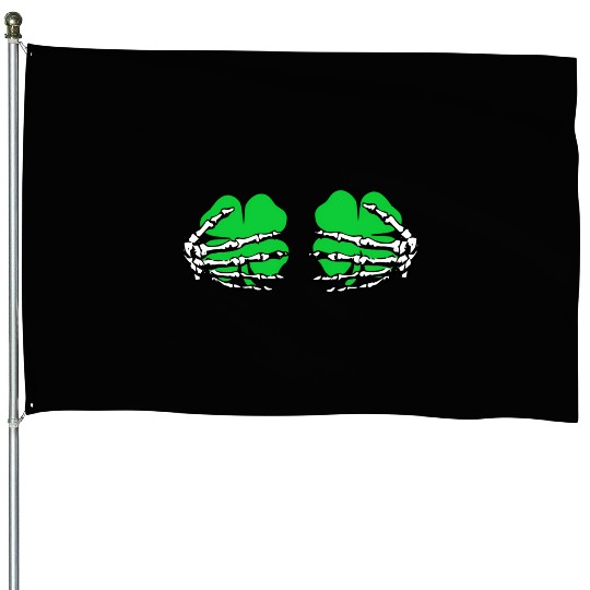 St Patricks Day Boob Pumpkin Shamrock Skeleton Han House Flags