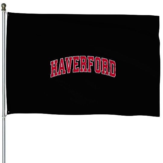Haverford Pennsylvania Pa Sports Red House Flags