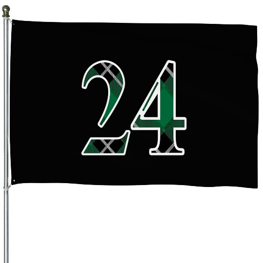 24th T Shirt24 Sports Jersey Number Green House Flags