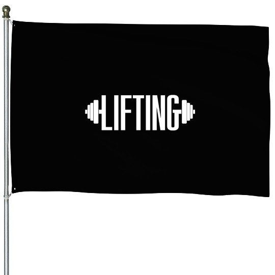 Lifting Workout Lift Gym Weightlifting House Flags