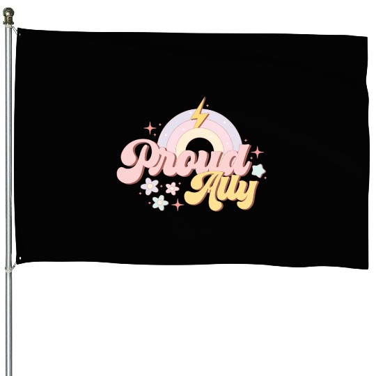 Proud Ally, LGBT Pride Month House Flags