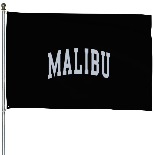 Brandy Light Blue Malibu House Flags
