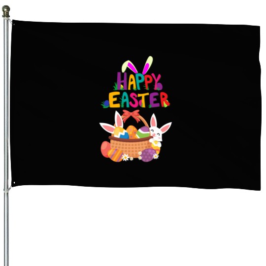 Happy Easter For And Easter House Flags