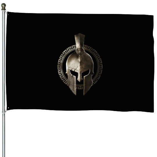 Spartan Helmet Warrior Gladiator Workout Sparta Gr House Flags