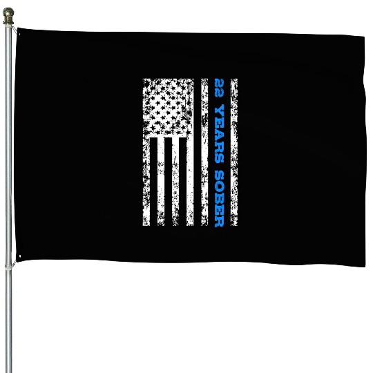 Sobriety 22 Years Sober House Flags