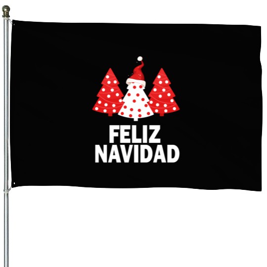 Merry Peruvian Tree Peru Flag Feliz Navidad House Flags