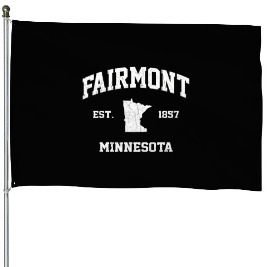 Fairmont Minnesota Mn State Athletic Style House Flags