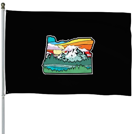 Oregon Nature Outdoors House Flags