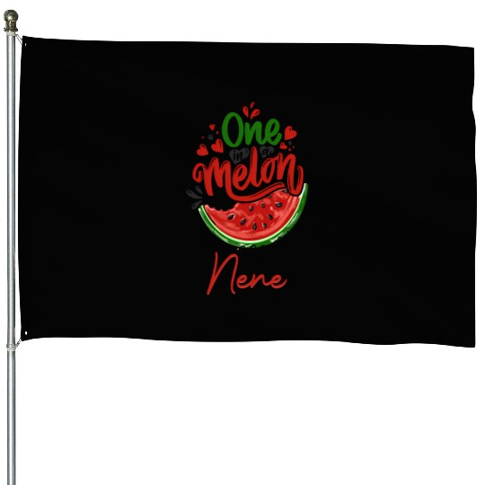 One In A Melon Nene House Flags