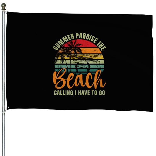 Summer Paradise House Flags